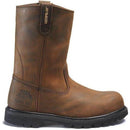 CAT Revolver Steel Toe Pull-On Work Boots - Men's Brown Slip-On P89516