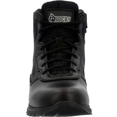 Rocky Men's Cadet 6" Side Zip Public Service Duty Boot -Black- RKD0104  - Overlook Boots