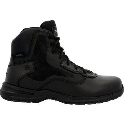 Rocky Men's Cadet 6" Side Zip Public Service Duty Boot -Black- RKD0104 7 / Medium / Black - Overlook Boots