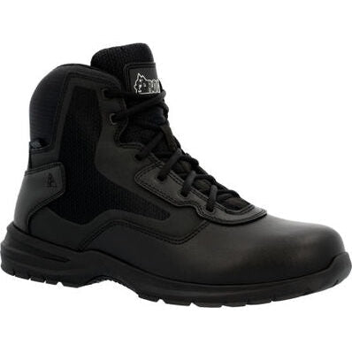 Rocky Men's Cadet 6" Side Zip Public Service Duty Boot -Black- RKD0104  - Overlook Boots