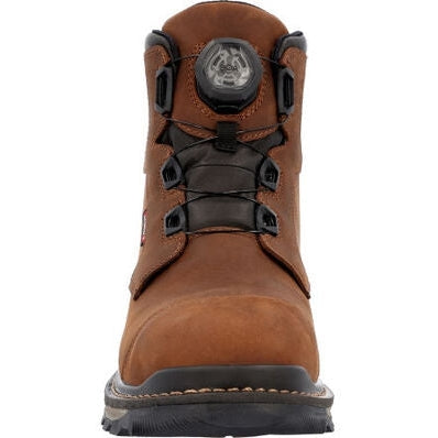 Rocky Men's Rams Horn 6" Comp Toe WP Outdoor Work Boot -Brown- RKK0390  - Overlook Boots