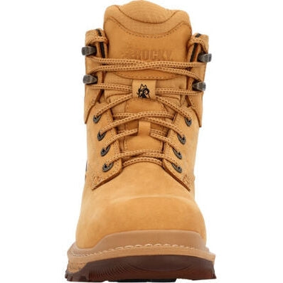 Rocky Men's Rams Horn 6" WP Composite Toe Work Boot -Wheat- RKK0392  - Overlook Boots