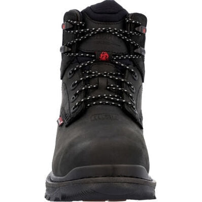 Rocky Men's Rams Horn 9" WP Comp Toe Met Guard Work Boot -Black- RKK0393  - Overlook Boots