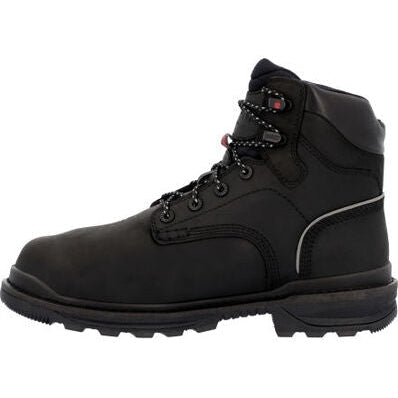 Rocky Men's Rams Horn 9" WP Comp Toe Met Guard Work Boot -Black- RKK0393  - Overlook Boots