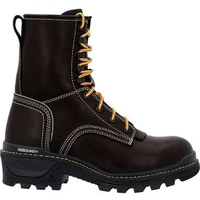 Rocky Men's Rams Horn 9" Soft Toe WP Logger Work Boot -Black- RKK0438 8 / Medium / Black - Overlook Boots