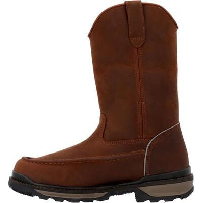 Rocky Men's Rams Horn 11" Soft Toe WP Work Boot -Crazy Horse- RKK0441  - Overlook Boots