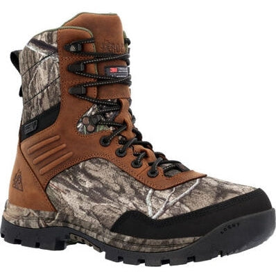 Rocky Men's Lynx 8" WP 800G Insulated Mossy Oak Work Boot Golden RKS0594  - Overlook Boots