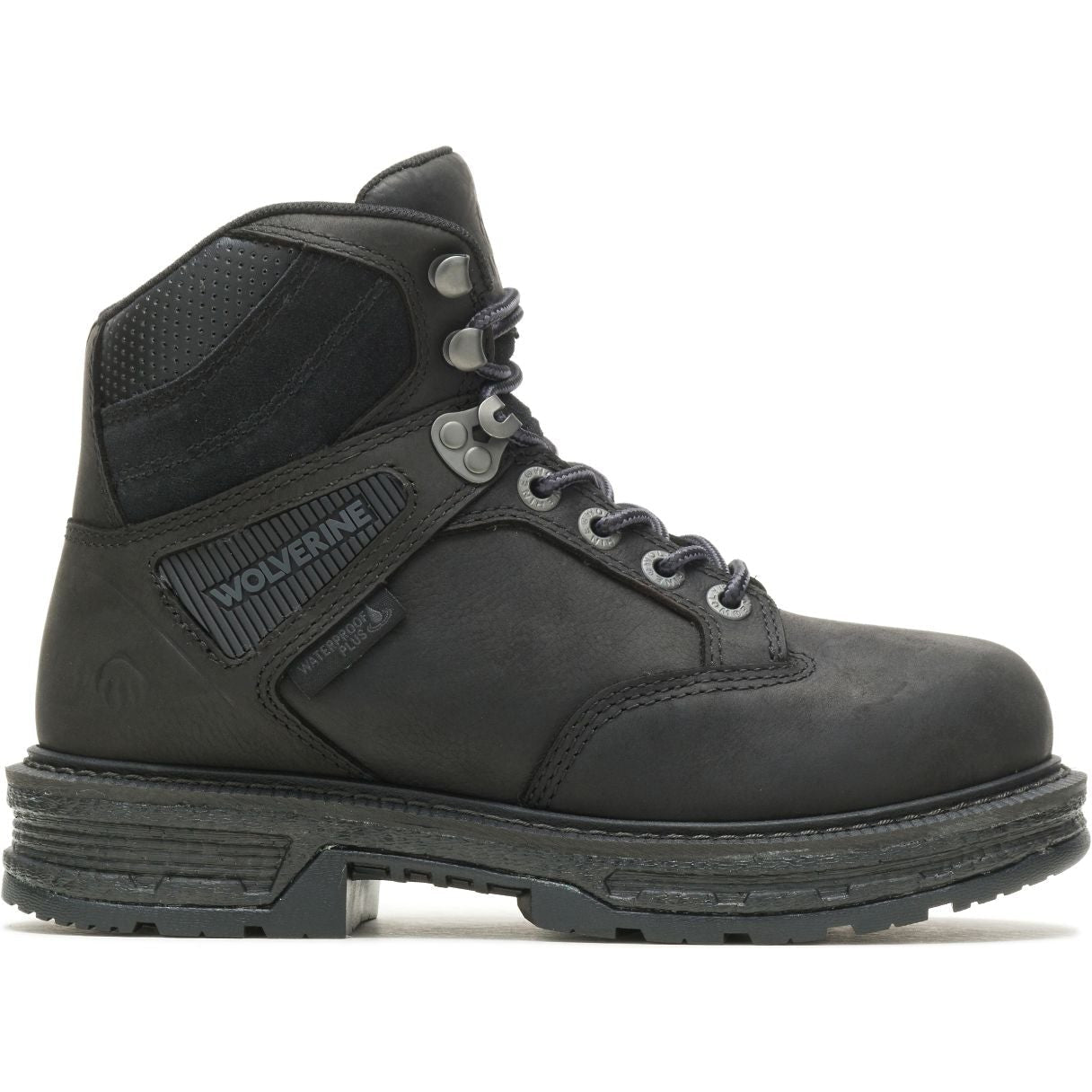 Wolverine Women's Hellcat UltraSpring ST 6" WP Work Boot - Black - W210106 5 / Medium / Black - Overlook Boots