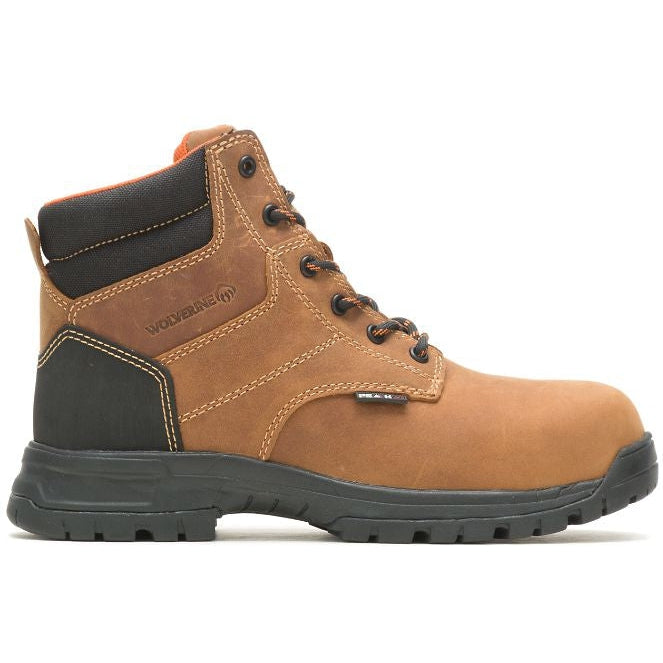 Wolverine Women's Piper 6" WP Comp Toe Work Boot -Brown- W221032 5 / Medium / Brown - Overlook Boots