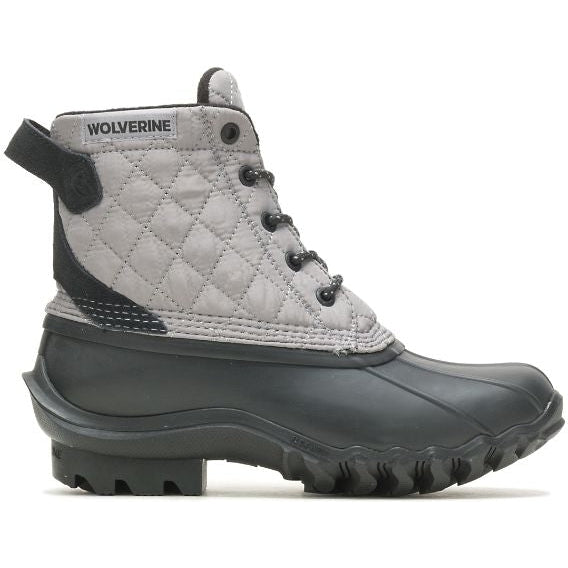 Wolverine Women's Torrent Quilted Rain And Snow Duck Boot - Grey - W880381 5 / Medium / Grey - Overlook Boots