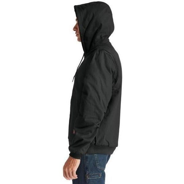Timberland Pro Gritman Canvas Lined Hooded Jacket, Men's Jet Black