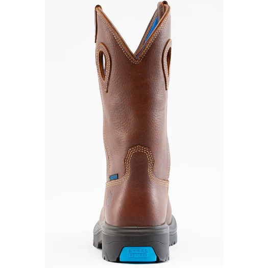 Steel Blue Men's Blue Heeler Steel Toe WP Western Work Boot - Brown - 813945  - Overlook Boots