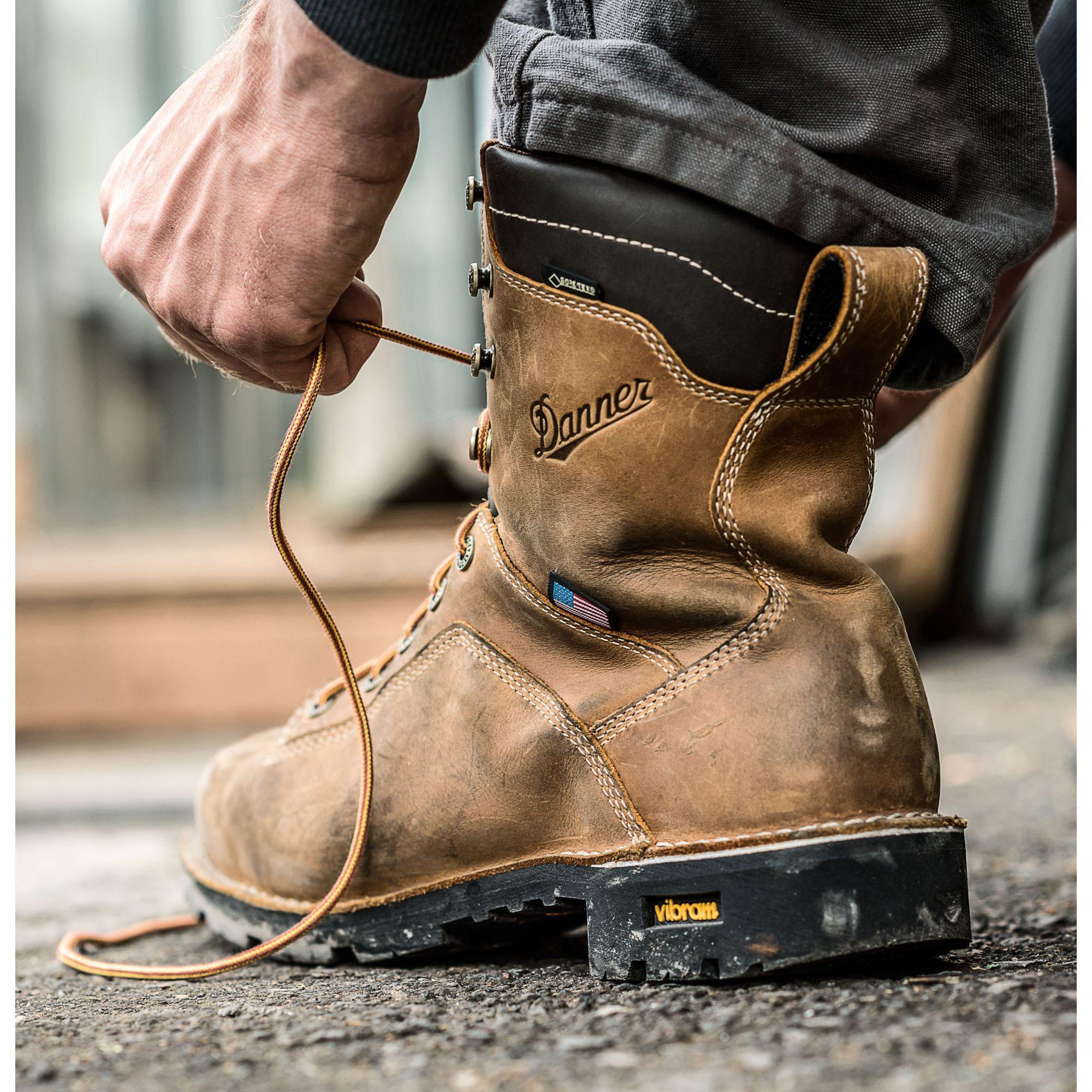 Insulated slip shop on work boots