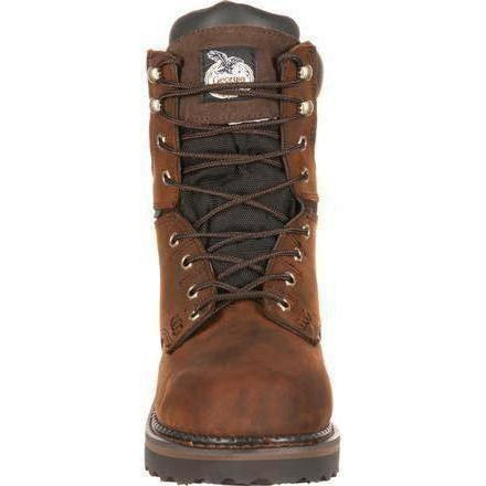 Georgia Men's Brookville 8" Stl Toe WP Work Boot - Brown - G9334  - Overlook Boots