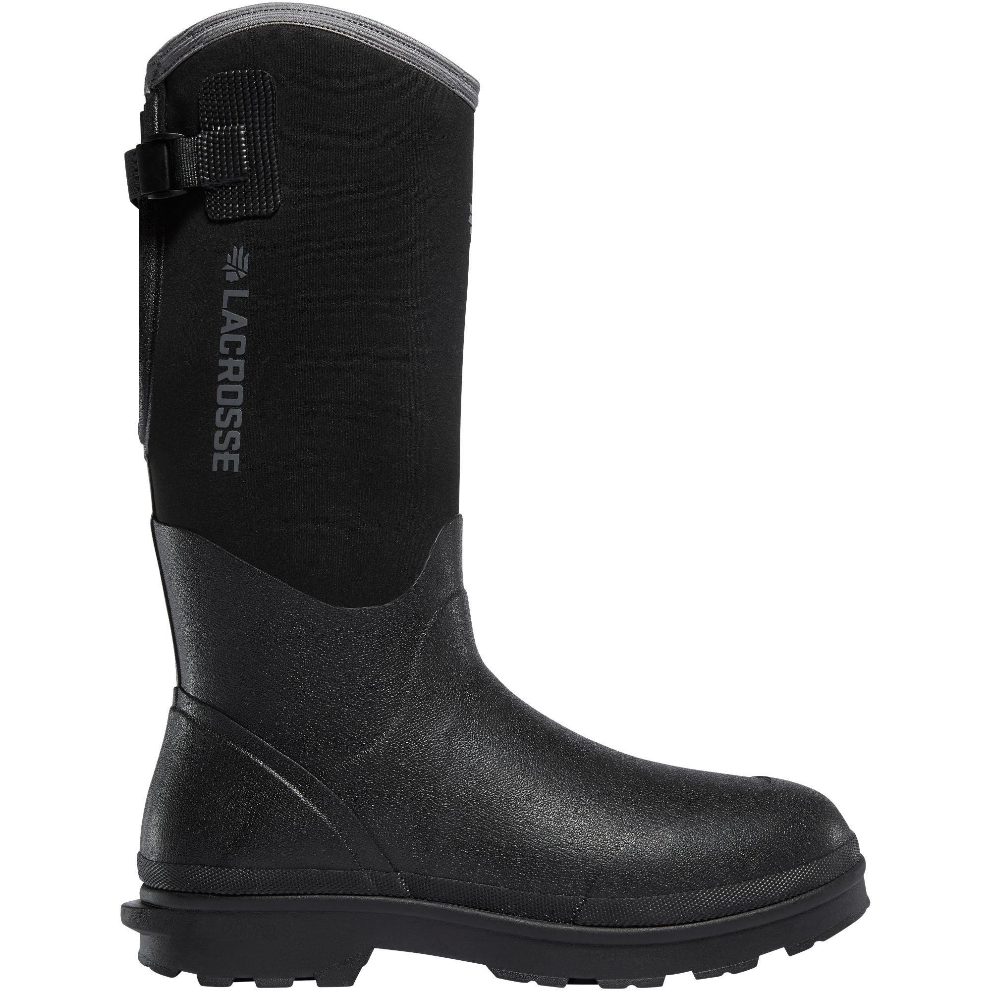 LaCrosse Men's Alpha Range 14" Ins Rubber Work Boot Black  - 602240 7 / Black - Overlook Boots