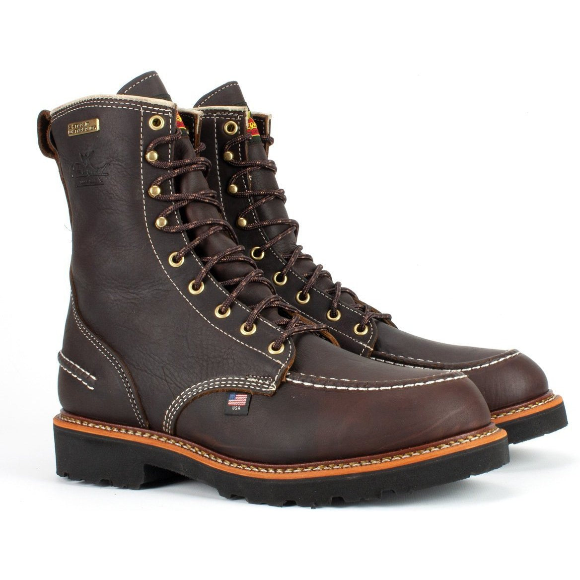 Leather work boots made best sale in usa