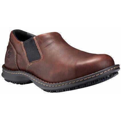 Timberland PRO Men's Gladstone Stl Toe Slip On Work Shoe - TB086509214 7 / Medium / Brown - Overlook Boots